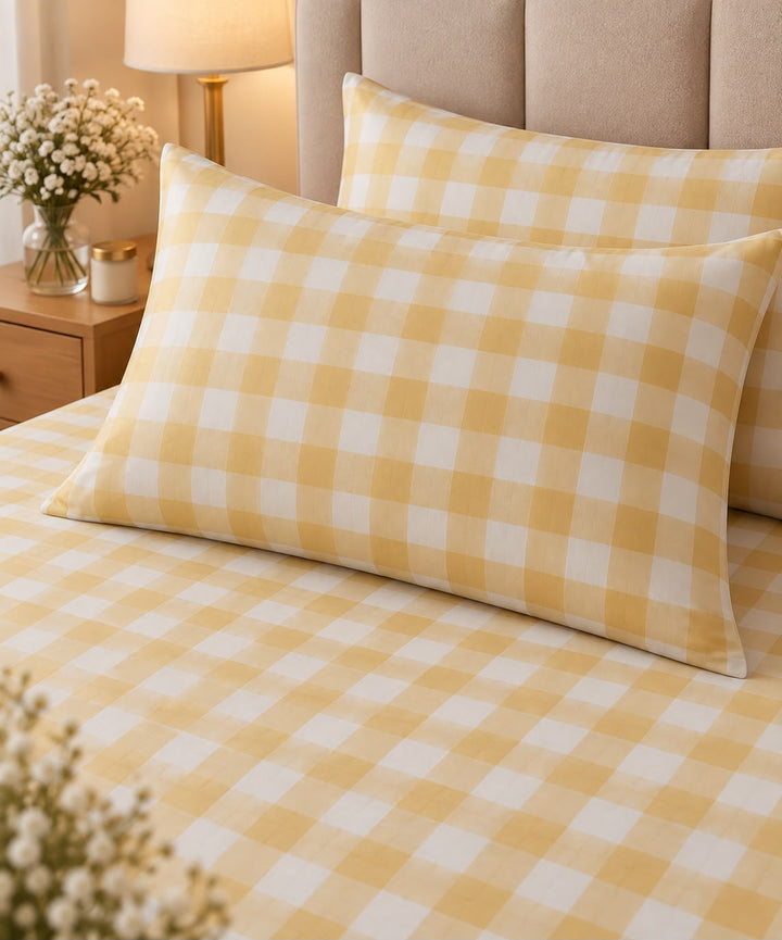 Sunshine Gingham Bedsheet