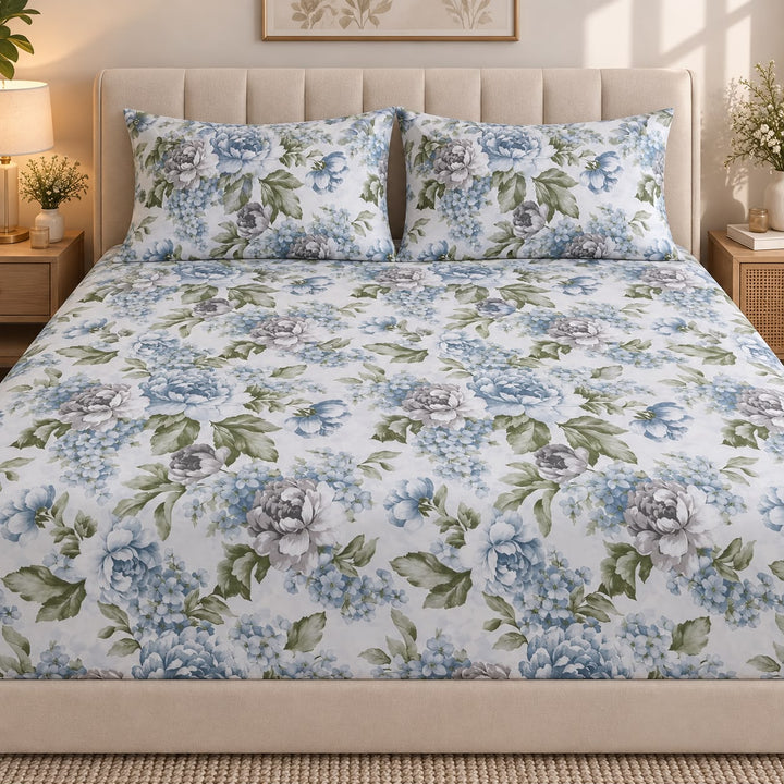 Winter Bloom Bedsheet